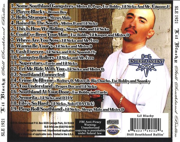 Lil Blacky - Still Southland Ballin' Chicano Rap